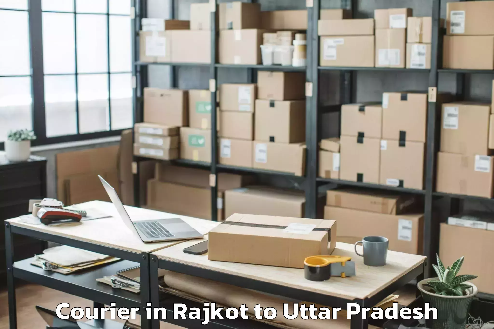 Efficient Rajkot to Robertsganj Courier